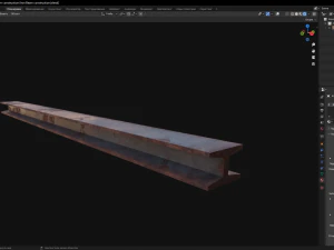 Строительство железной балки 3D Модель