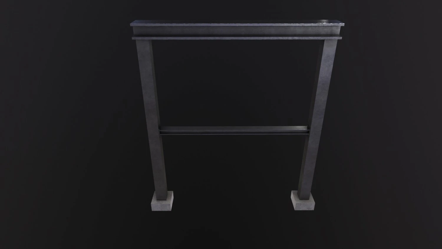 Construction steel beam 3D Model .c4d .max .obj .3ds .fbx .stl .blend 
