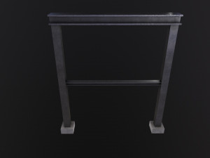 Construction steel beam 3D Model