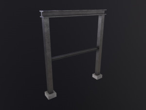 Construction steel beam 3D Model