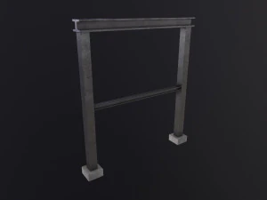 Construction steel beam 3D Model