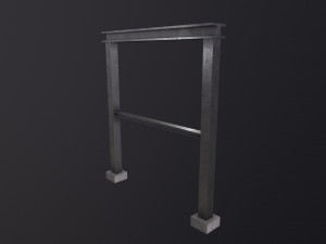 Construction steel beam 3D Model