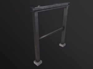 Construction steel beam 3D Model