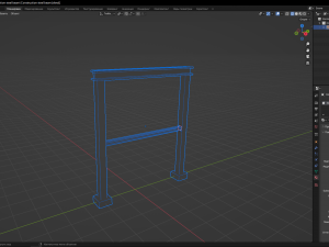 Construction steel beam 3D Model
