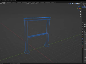 Construction steel beam 3D Model