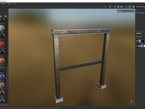 Construction steel beam 3D Model