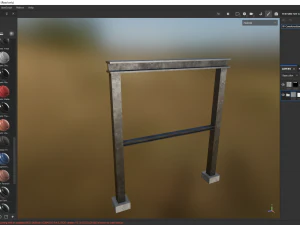 Construction steel beam 3D Model