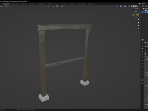 Construction steel beam 3D Model