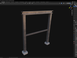 Construction steel beam 3D Model