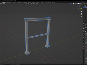 Construction steel beam 3D Model