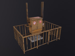 Gas distribution station 3D Model