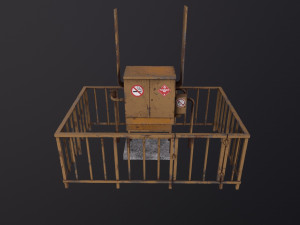 Gas distribution station 3D 模型