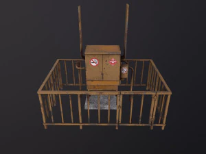 Poste de distribution de gaz Modèle 3D