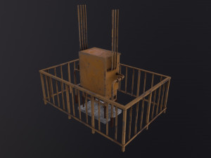 Gas distribution station 3D 模型