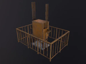 Poste de distribution de gaz Modèle 3D