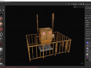 Poste de distribution de gaz Modèle 3D