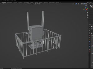 Gas distribution station 3D 模型