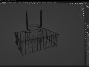 Poste de distribution de gaz Modèle 3D