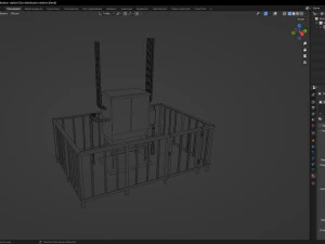 Poste de distribution de gaz Modèle 3D