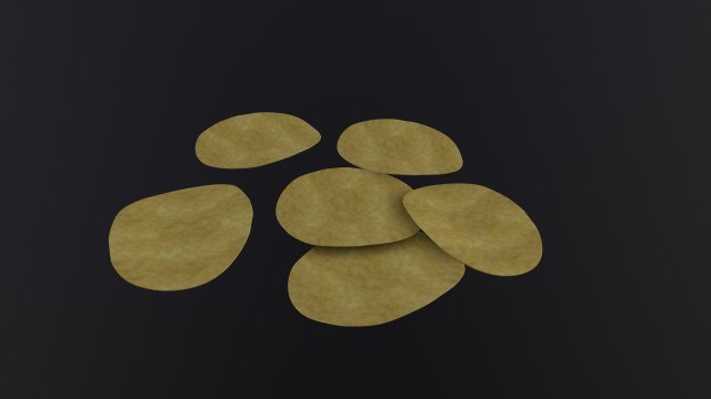 Potato Chips Modèle 3D .c4d .max .obj .3ds .fbx .stl .blend 