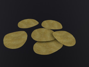 Potato Chips 3D Model