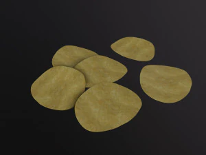 Potato Chips 3D Model