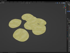 Potato Chips 3D Model