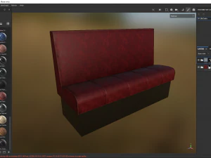 古いソファ 3Dモデル