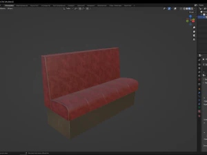 古いソファ 3Dモデル