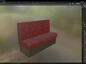 Old Sofa 3D मॉडल