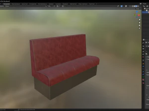 古いソファ 3Dモデル