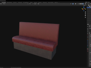 Old Sofa 3D मॉडल