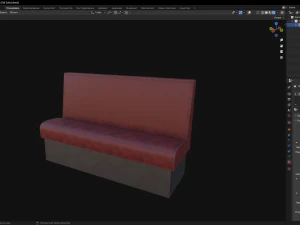 古いソファ 3Dモデル