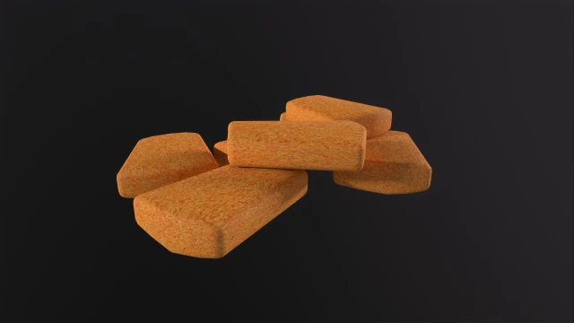 Nuggets de frango Modelo 3D .c4d .max .obj .3ds .fbx .stl .blend