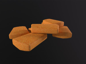 Chicken nuggets 3D Model