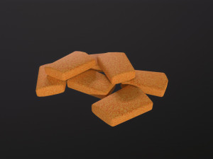 Chicken nuggets Modello 3D