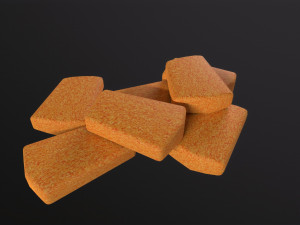 Chicken nuggets Modello 3D