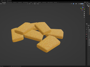 Chicken nuggets Modello 3D