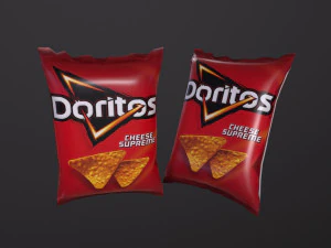 Opakowania na chipsy Doritos Model 3D