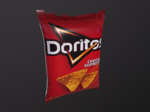 Chips Packaging Doritos Model 3D