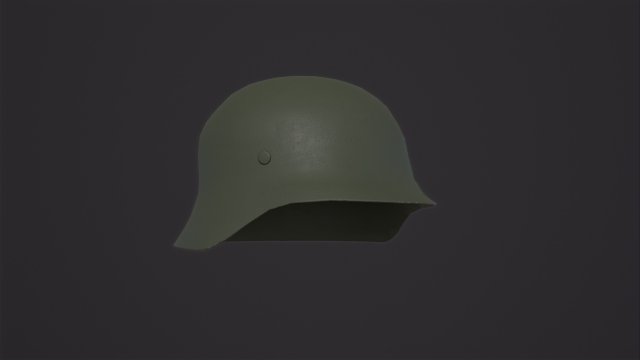 Stahlhelm german helmet 3D Model .c4d .max .obj .3ds .fbx .stl .blend 
