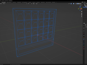 Concrete fence wall Modello 3D