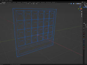 Concrete fence wall 3D Model