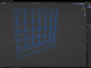Concrete fence wall Modello 3D