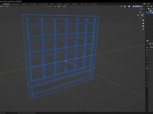 Concrete fence wall 3D Model