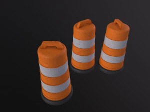 Construction Barrel 3D Model