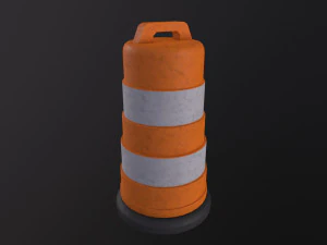 Construction Barrel 3D Model