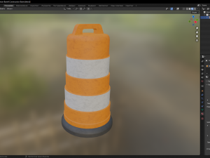 Construction Barrel 3D 모델