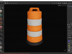 Construction Barrel 3D Model
