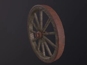 Wagon Wheel 3D Model